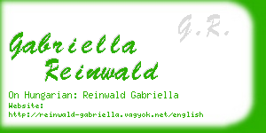 gabriella reinwald business card